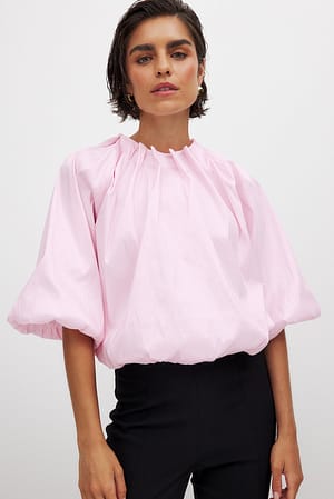 Light Pink Volume Blouse