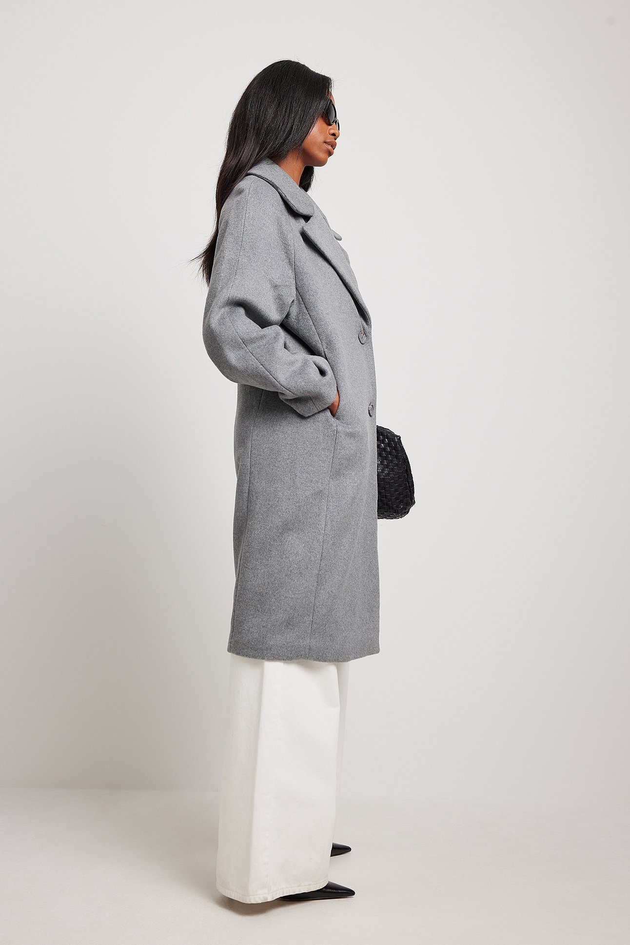 Wool Blend Oversized Coat